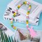 Easter Wood Bead Garland – Pink Bunny Spring Wood Beads with Tassel, 28.5" Rustic Farmhouse Hanging Decoration for Home, Wall, Tiered Tray, Shelf